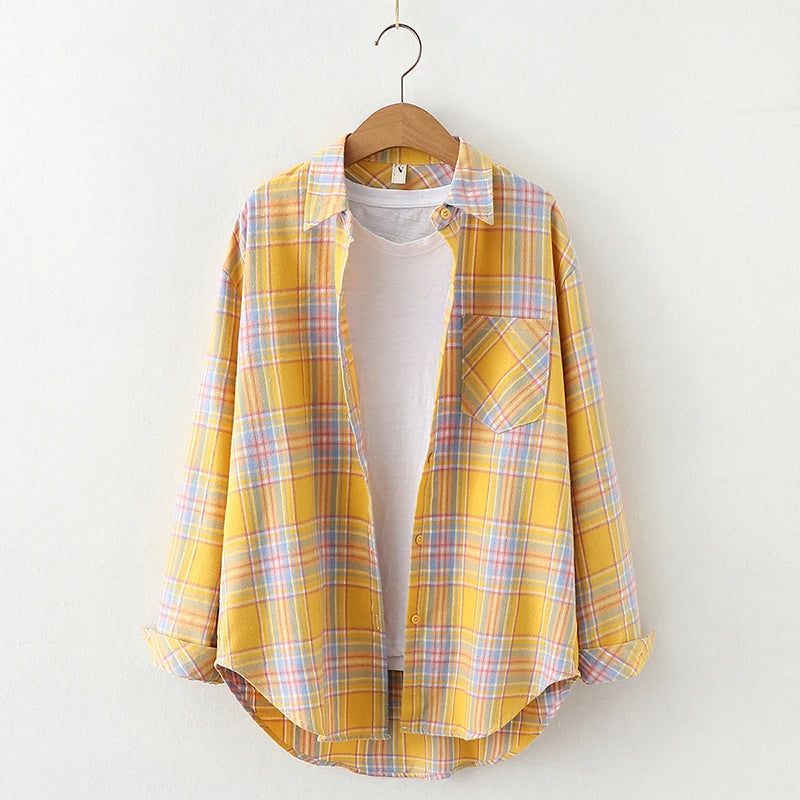 Freya | Kvinne Fresh Flannel Rutete Skjorte