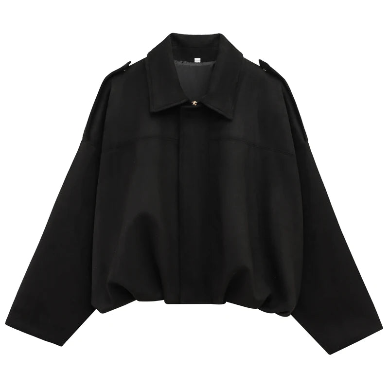 Freya™ | Kvinne Cropped Suede Bomberjakke