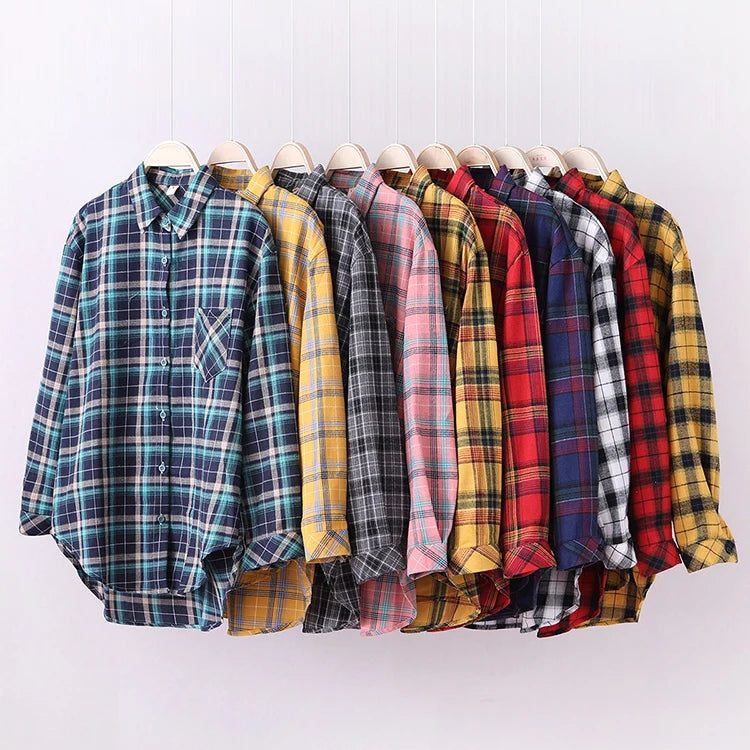Freya | Kvinne Fresh Flannel Rutete Skjorte